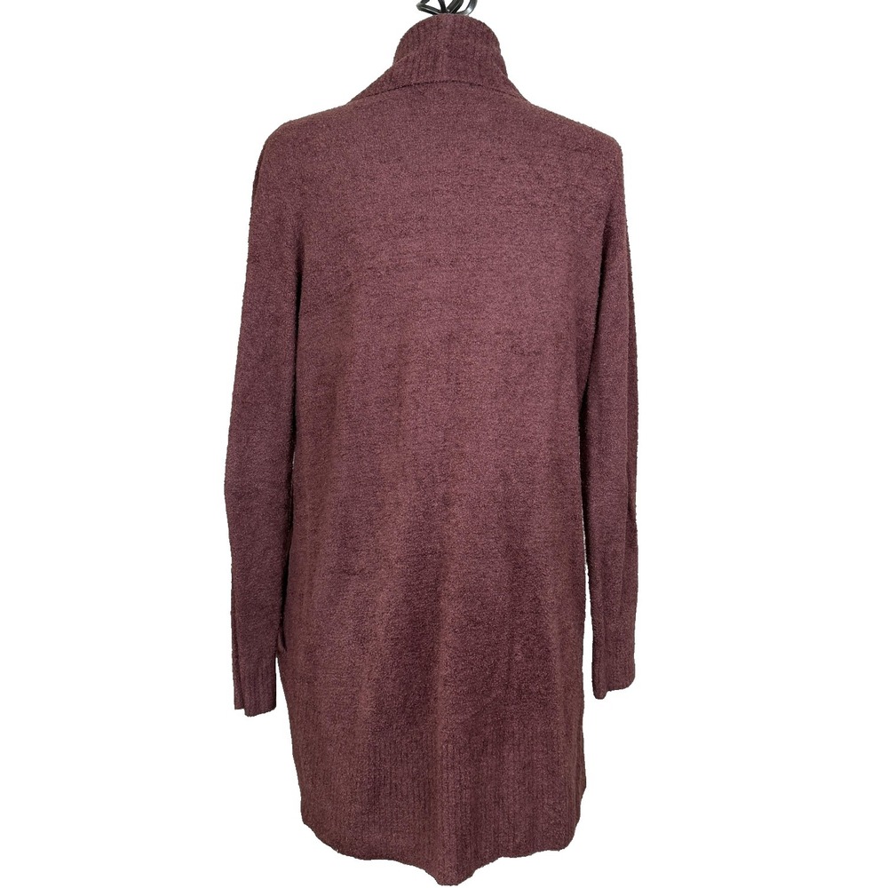 Barefoot Dreams Cardigan Sweater Womens XS/S Berry CozyChic Lite Knit Open - Picture 2 of 12